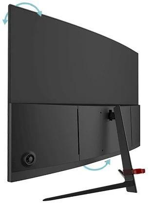 Mars Gaming MV27C 27" lenktas 1500R žaidimų monitorius FHD Fast VA 200Hz / Juodas