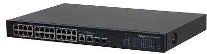 Dahua PoE šakotuvas valdomas 100Mbps 24portų+2G uplink + 2SFP, Hi-PoE