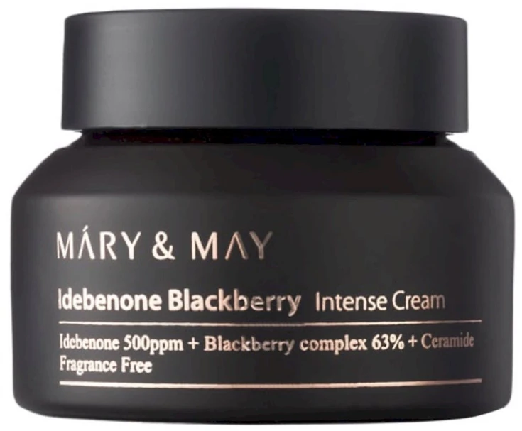 MARY & MAY Odos kremas su antioksidaciniu poveikiu Idebenonas Gervuogė (intensyvus kreminis) 70 g