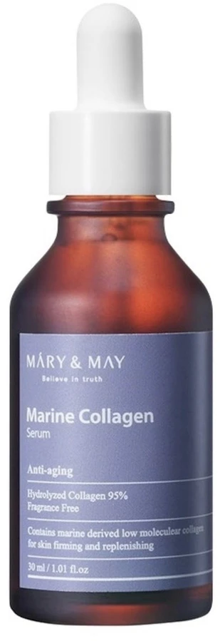 Mary&May MARY & MAY Senėjimą stabdantis serumas su jūriniu kolagenu (serumas), 30 ml