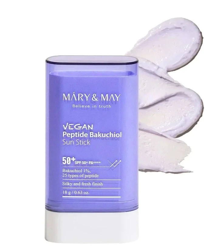 MARY & MAY Apsauginis kremas nuo saulės SPF 50+ veganiškas peptidų bakuchiolio ekstraktas (apsauginis kremas nuo saulės) 18 g