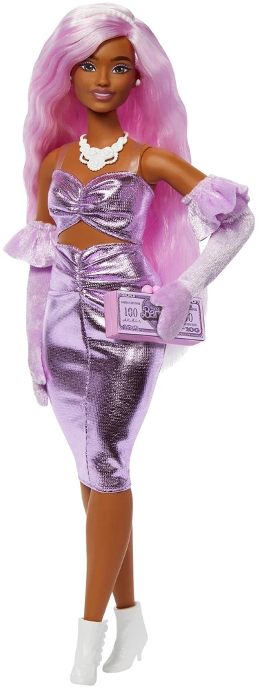 Mattel BARBIE DELUXE FASHIONISTAS lėlė rožiniais plaukais (HYV25)