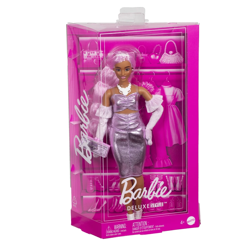 Mattel BARBIE DELUXE FASHIONISTAS lėlė rožiniais plaukais (HYV25)