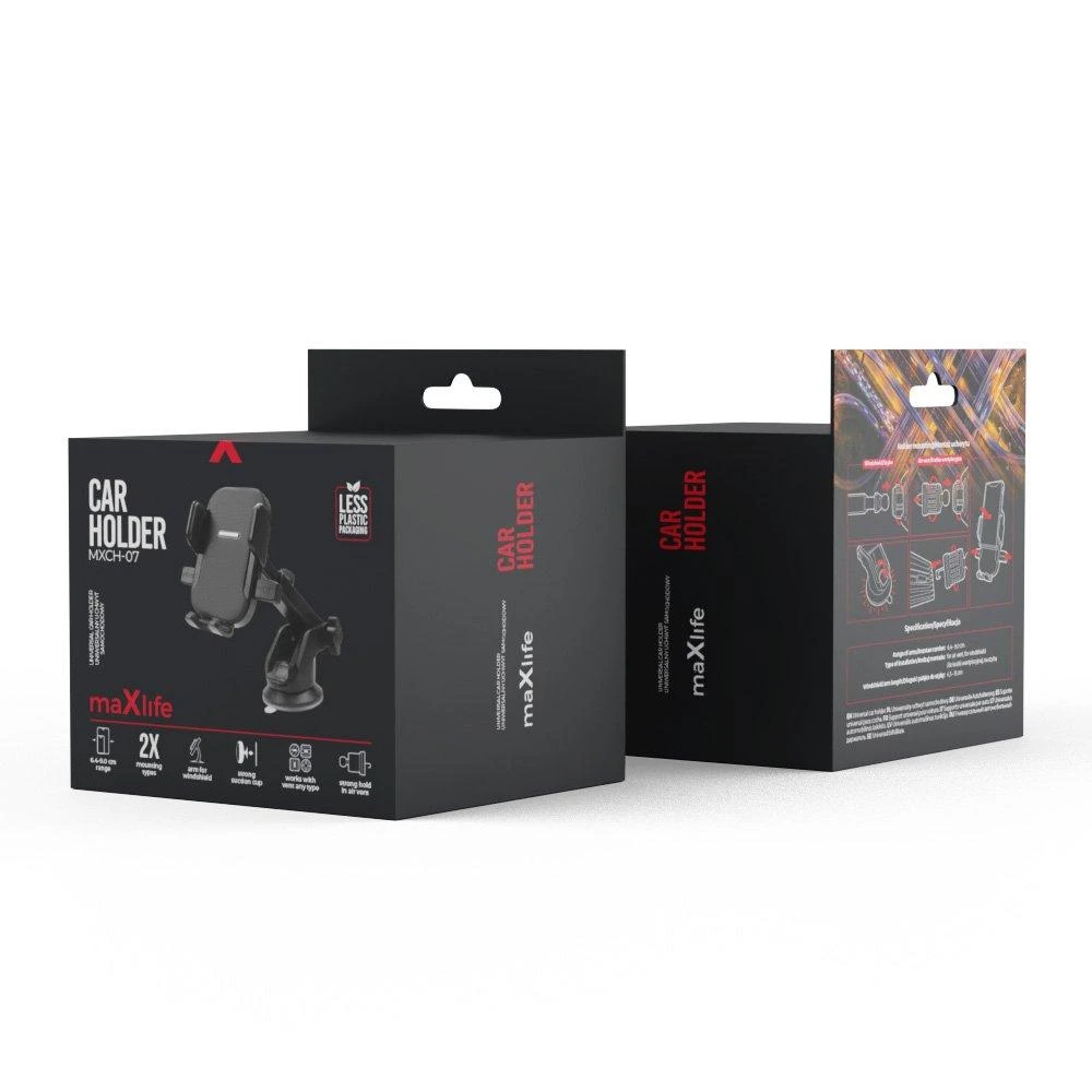 Maxlife automobilinis laikiklis MXCH-07 juodas