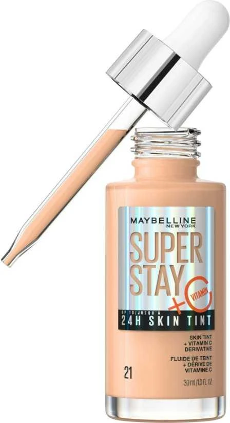Maybelline Superstay 24H Skin Tint + Vitamin C Makeup moterims, 30 ml
