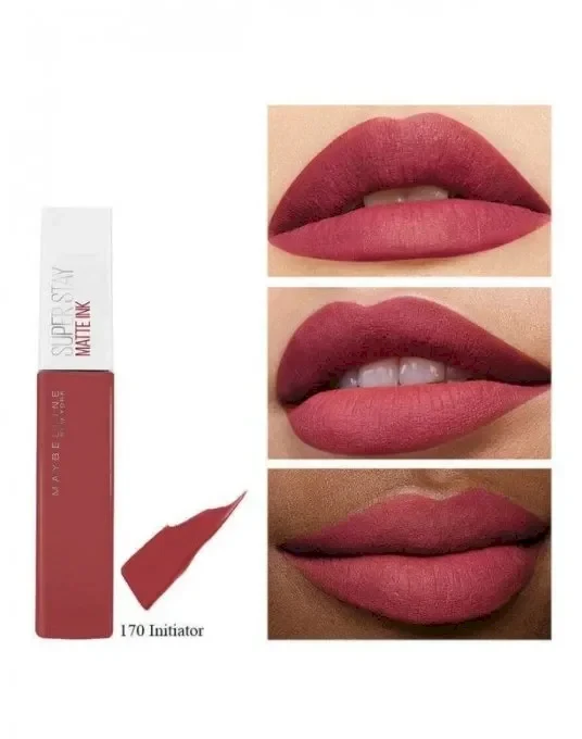 Maybelline New York  Superstay Matte Ink Skysti matiniai lūpų dažai, 5 ml, spalva - 170 Initiator