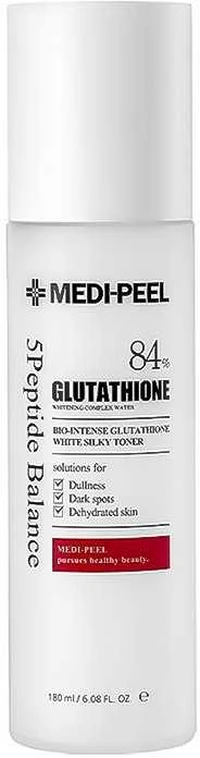 Medi-Peel MEDI-PEEL Bio-Intense Glutathione Baltas Silky Toneris 180 ml valomasis vanduo veidui