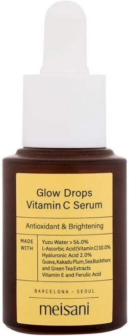 Meisani Glow Drops Vitamin C Serum veido serumas su vitaminu C, 15 ml