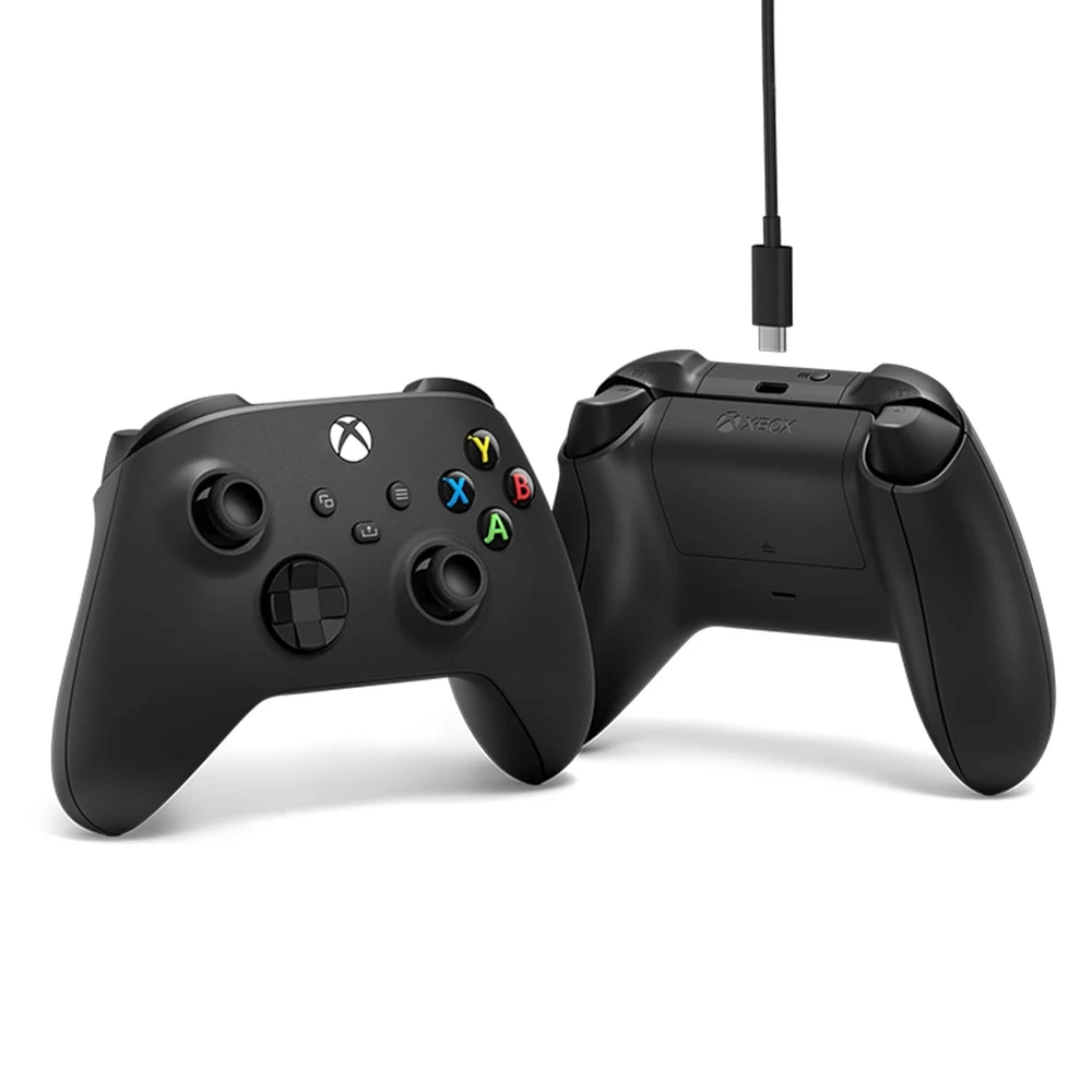 Microsoft XBOX Series belaidis valdiklis su USB-C kabeliu (Carbon Juodas)