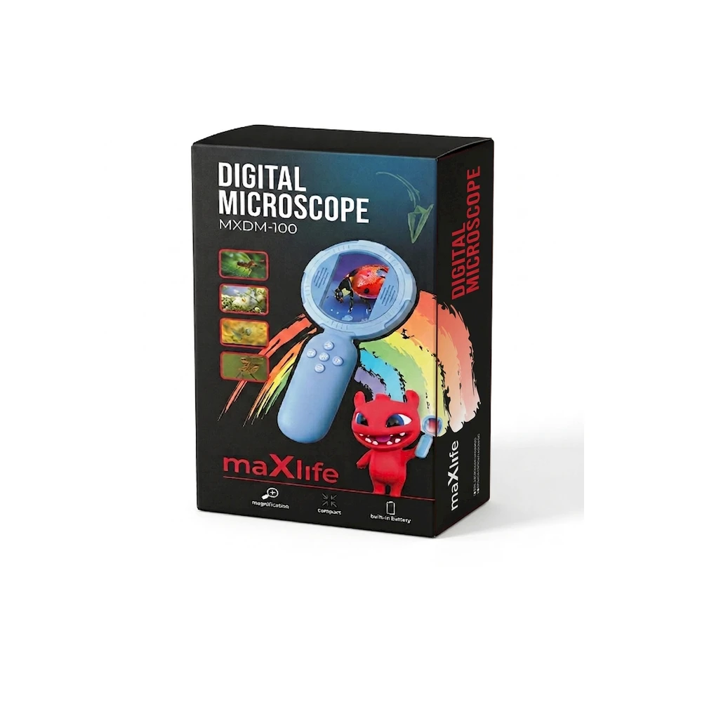 Maxlife skaitmeninis mikroskopas MXDM-100 mėlynas