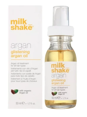 Milk Shake arganų aliejus GLISTENING ARGAN OIL, skirta visų tipų plaukams, 50ml