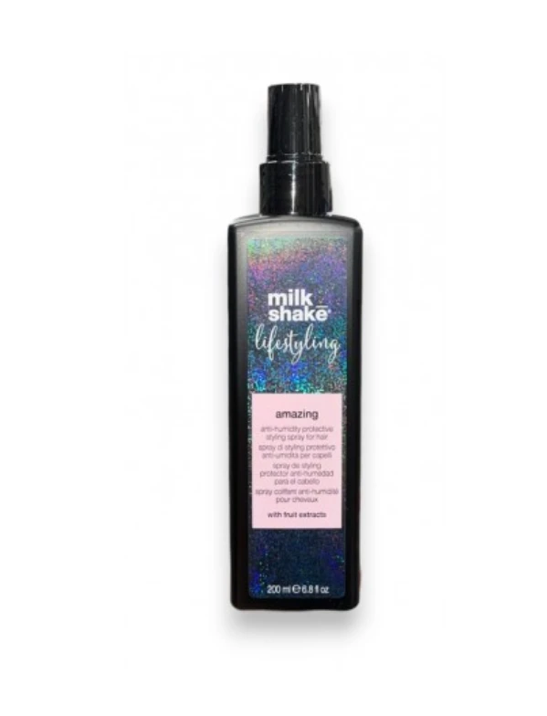 Nuo drėgmės apsaugantis plaukų purškiklis Milk_Shake Lifestyling Amazing, 200 ml