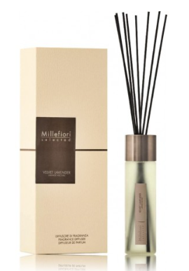 Millefiori Milano Stiklinis difuzorius "Selected Velvet lavender" 350 ml