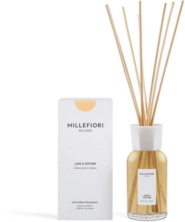 Drėkintuvas Millefiori Milano Aromatinis difuzorius "Natura l Lime and vetiver" 100 ml