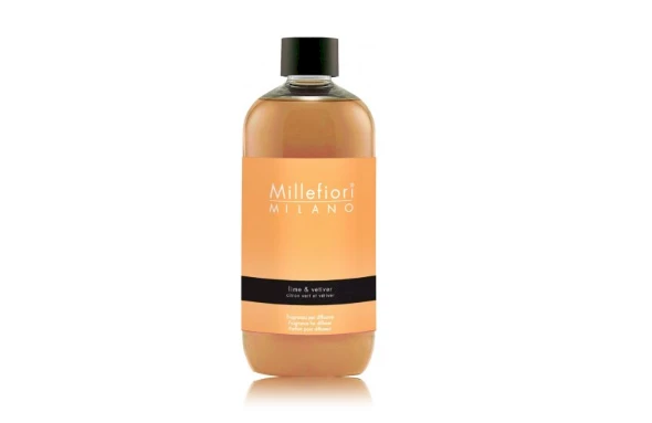 Millefiori Milano Aromatinio difuzoriaus "Natura l Lime and vetiver" 250 ml atsarginis užpildas