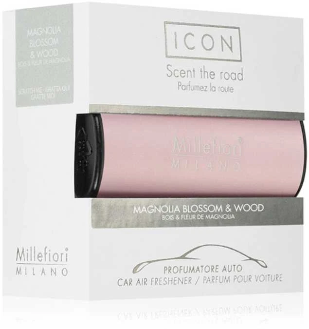 Millefiori Milano Icon Automobilių auksinis gaiviklis Magnolia Blossom & Wood Classic