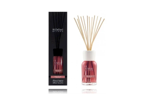 Millefiori Milano Fragrance Diffuser Ambra & Rosa, 500 ml