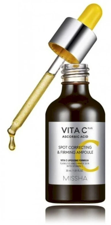 Missha skaistinamasis odos serumas Vita C Plus (dėmes koreguojanti ir stangrinanti ampulė), 30 ml