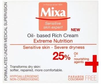 MIXA serija sausai ir jautriai odai, 50 ml