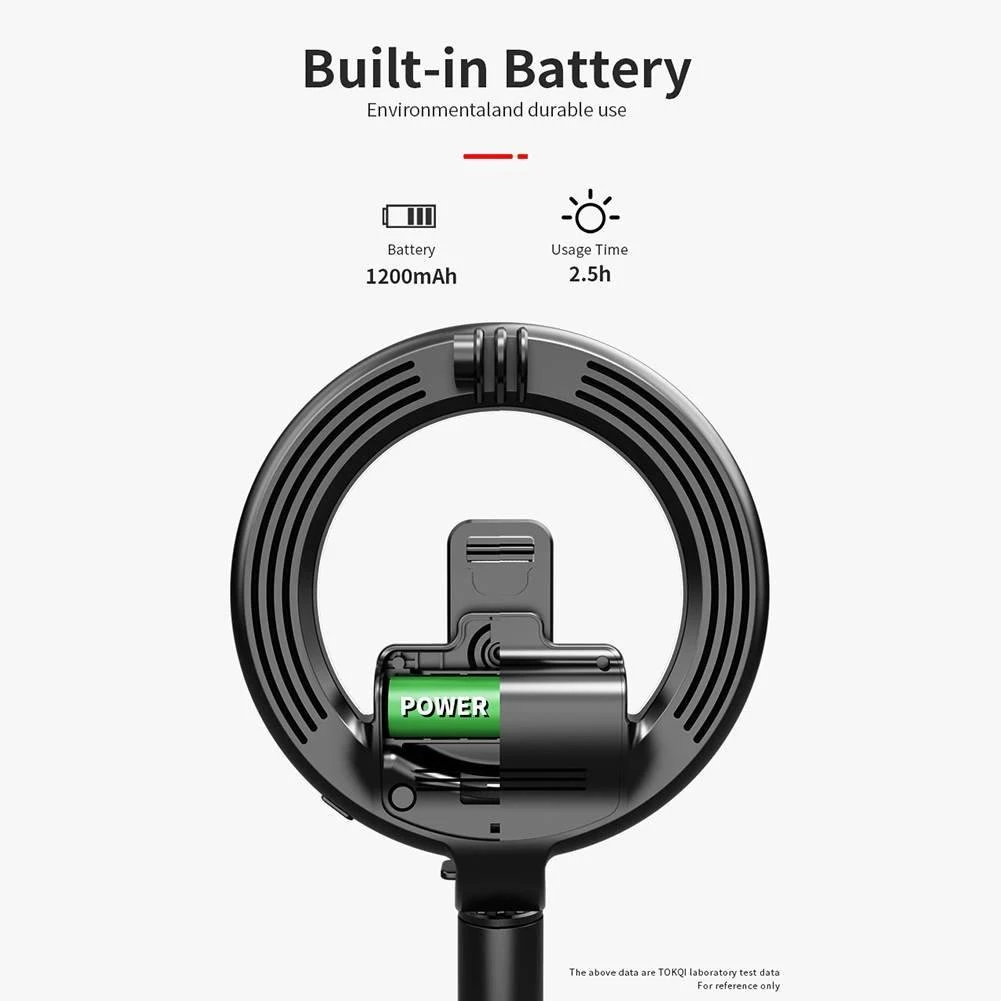 „Mocco 4in1“ universali asmenukių lazda su 3 tonų LED lempute / trikojo stovu / „Bluetooth“ nuotolinio valdymo pulteliu