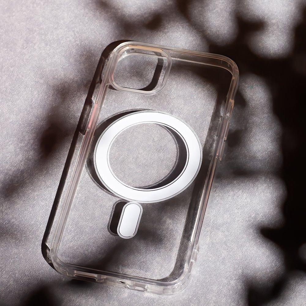 Mocco smūgiams atsparus 1,5 mm „MagSafe“ silikoninis dėklas, skirtas „Apple iPhone 14“
