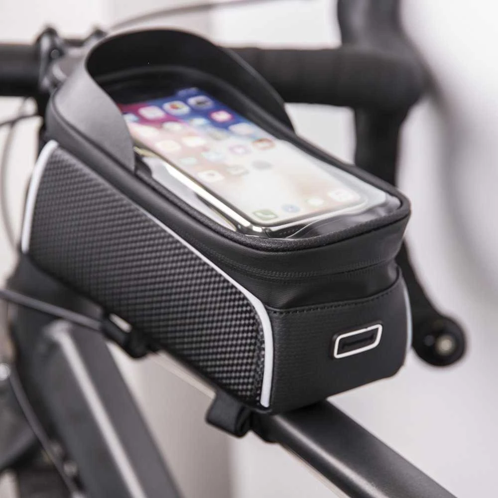 Mocco Atsparus vandeniui bike frame bag with shielded phone holder