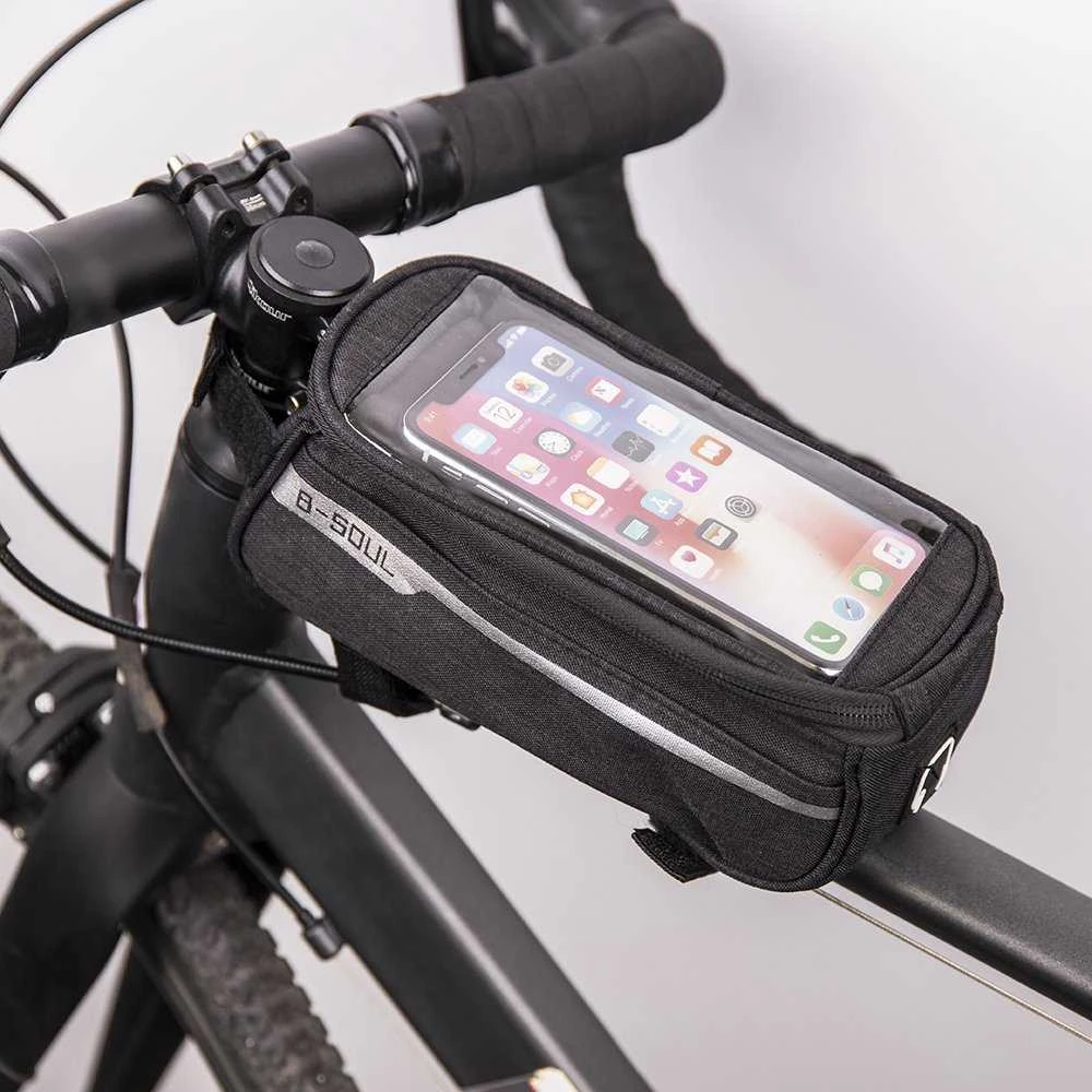Mocco Atsparus vandeniui Bike frame bag with phone holder