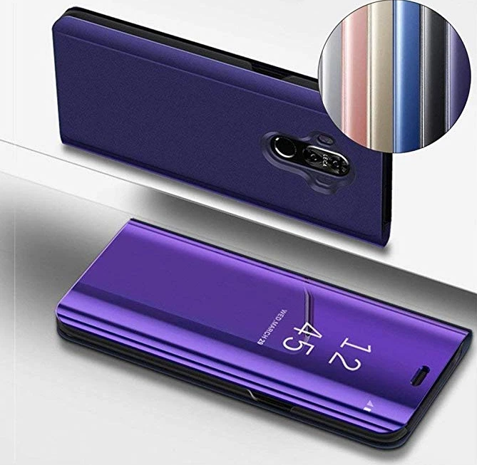 Mocco Clear View atverčiamas dėklas skirtas Samsung A205 Galaxy A20, violetinis