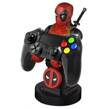 Exquisite Gaming Cable Guys: Marvel - Deadpool, Telefono arba Valdiklio laikiklis. Komplekte USB kabelis