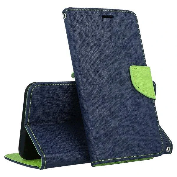 Mocco Fancy atverčiamas dėklas skirtas Apple iPhone 12 / iPhone 12 Pro, mėlynas/žalias