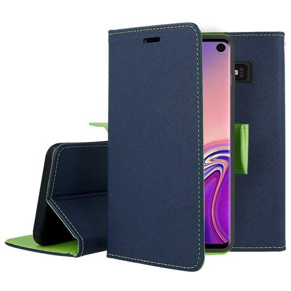 Mocco Fancy atverčiamas dėklas skirtas Apple iPhone 12 / iPhone 12 Pro, mėlynas/žalias