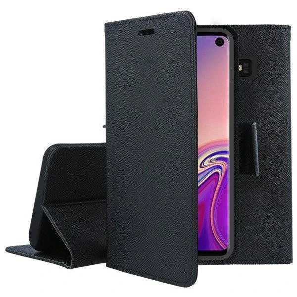 Dėklas „Mocco Fancy Book Case“, skirtas „Samsung Galaxy A42 5G“, Juodas