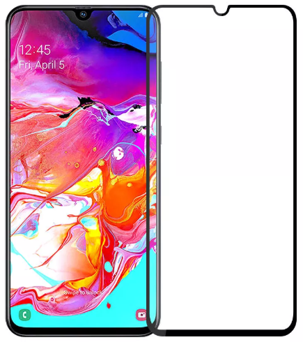 „Mocco Full Face“ / „Full Glue“ grūdinto stiklo pilnas dengimas su rėmeliu „Samsung A105 Galaxy A10“ Juodas