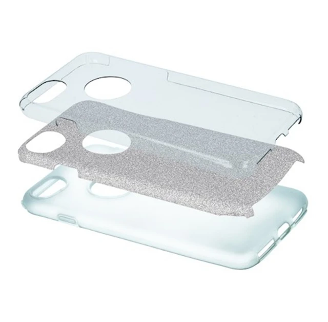 Mocco blizgus 3in1 galinis dėklas, skirtas Apple iPhone 17