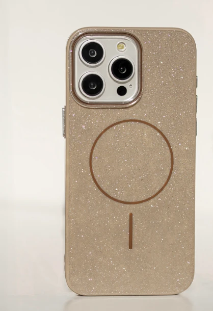 „Mocco“ blizgučiais dengtas plonas „Mag“ galinis dėklas, skirtas „Apple iPhone Pro“