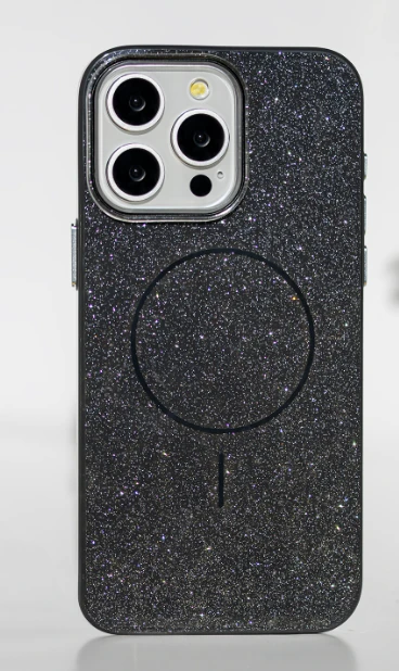 „Mocco“ blizgučiais dengtas plonas „Mag“ dėklas, skirtas „Apple iPhone 17 Air“
