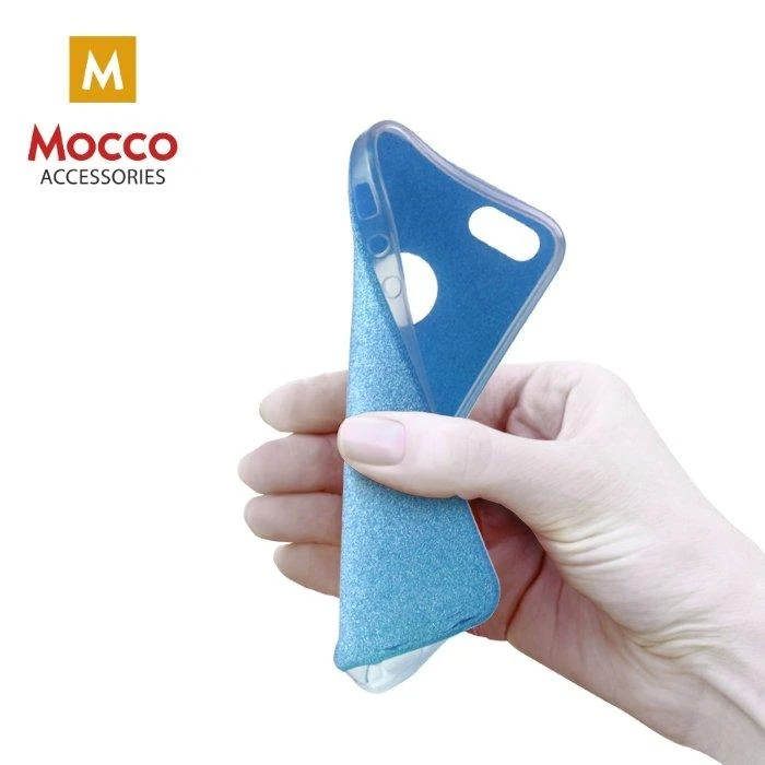 Mocco Glitter Ultra 0.3 mm silikoninis dėklas skirtas Samsung A510 Galaxy A5 (2016), mėlynas