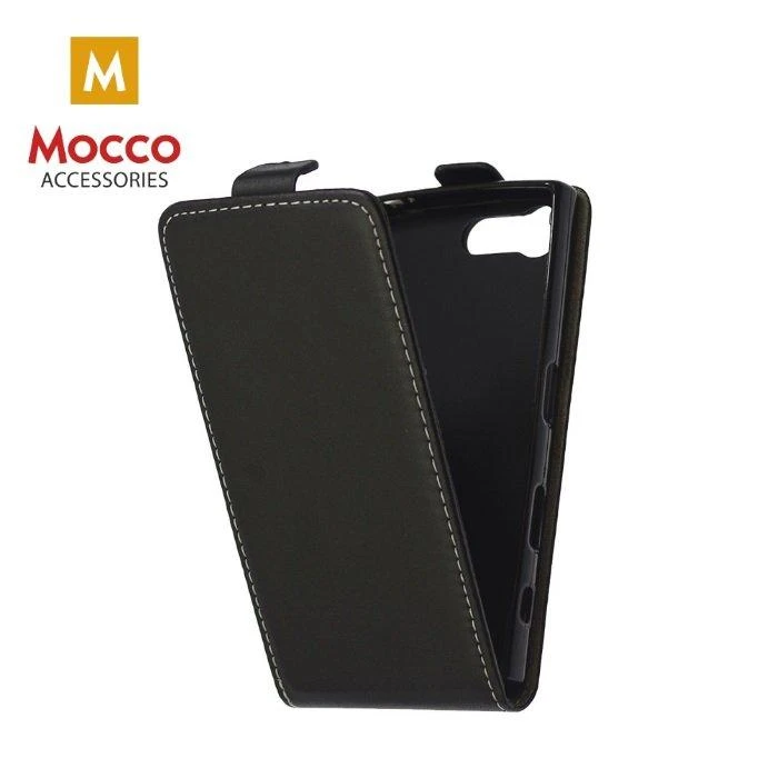 Mocco Kabura vertikaliai atverčiamas dėklas skirtas Samsung Galaxy J5, juodas