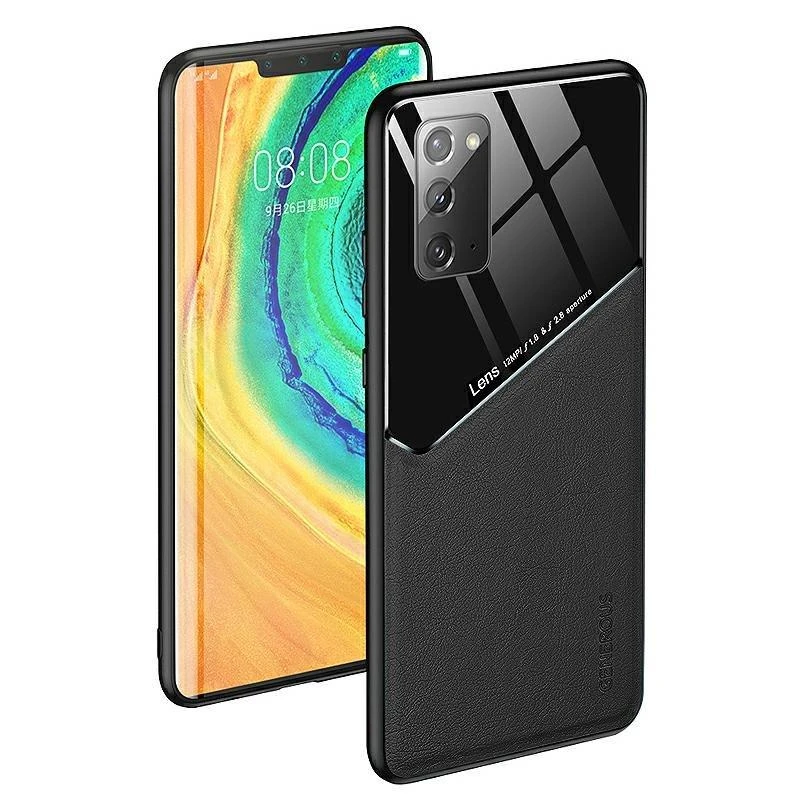 Mocco Lens Leather dėklas skirtas Apple iPhone 12 Pro Max, juodas