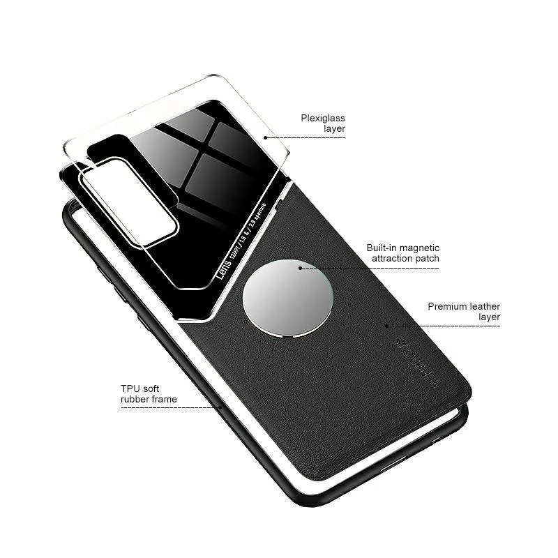 Mocco Lens Leather dėklas skirtas Apple iPhone 12 Pro Max, juodas