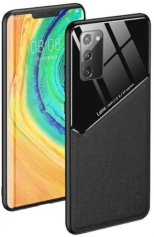Mocco Lens Leather dėklas skirtas Apple iPhone 12 Pro, juodas