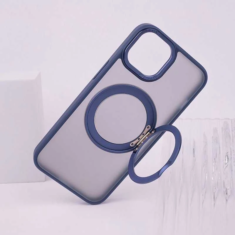 „Mocco Mag Ring“ besisukantis dėklas, skirtas „Apple iPhone 15 Pro Max“.