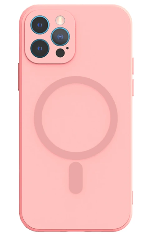 Mocco MagSilicone Soft Back Case Silikoninis dėklas for Apple iPhone 14 Plus Rožinė
