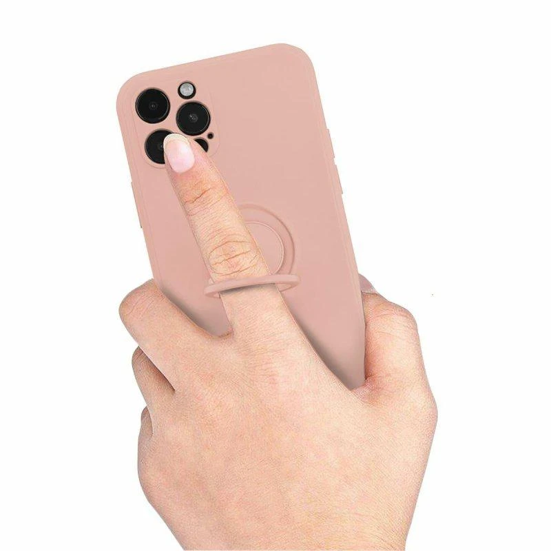 Mocco Pastel Ring silikoninis dėklas skirtas Samsung Galaxy S22 Plus 5G, rožinis