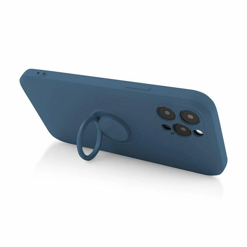 Mocco Pastel Ring silikoninis dėklas skirtas Samsung Galaxy S22 Plus 5G, mėlynas