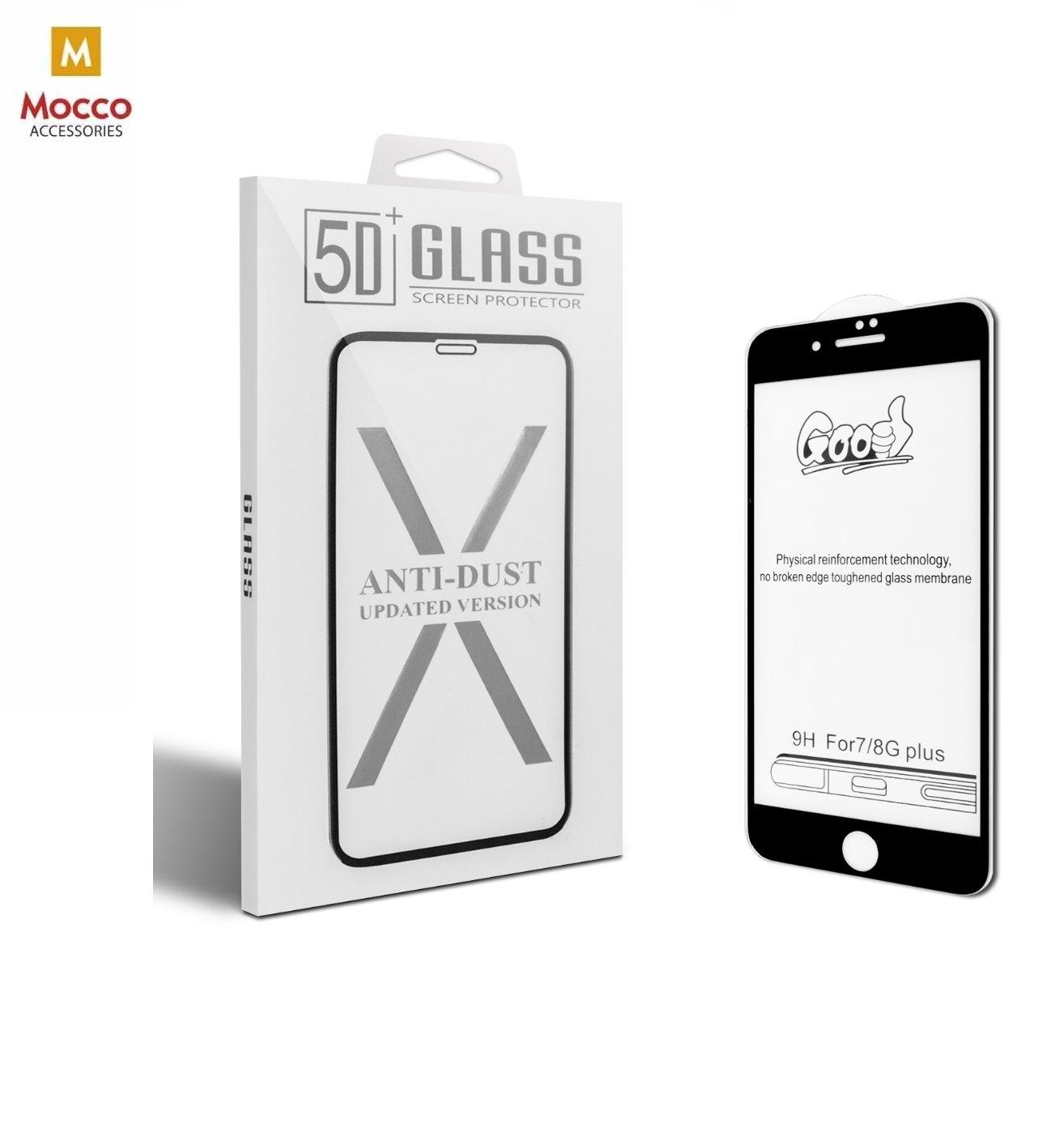 „Mocco Full Face 5D“ / „Full Glue“ grūdinto stiklo apsauginis stiklas Huawei Mate 20 lite telefonui, juodas