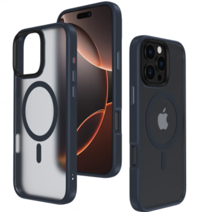 „Mocco Signature MagSafe“ galinis dėklas, skirtas „Apple iPhone 16 Pro Max“.