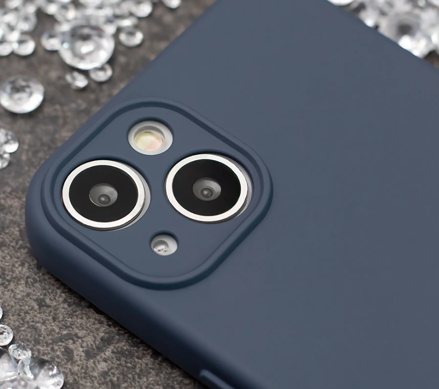 „Mocco“ silikoninis dėklas, skirtas „Apple iPhone 15“, su silikoniniu dangteliu ir gobtuvu.