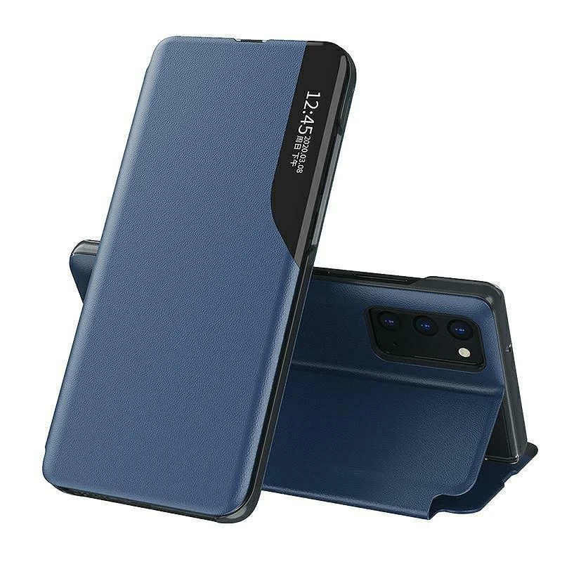 Mocco Smart Flip atverčiamas dėklas skirtas Apple iPhone 12 Pro Max, mėlynas