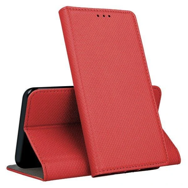 Mocco Smart Magnet Book atverčiamas dėklas skirtas Apple iPhone 12 Pro Max, raudonas